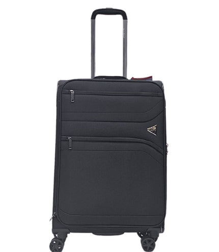 Corby Medium Soft Shell Suitcase in Black