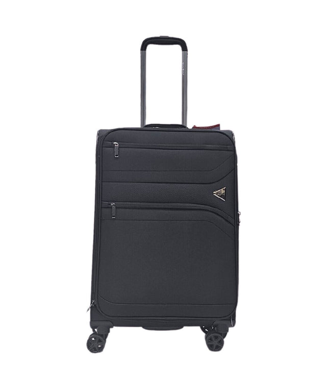 Corby Medium Soft Shell Suitcase in Black