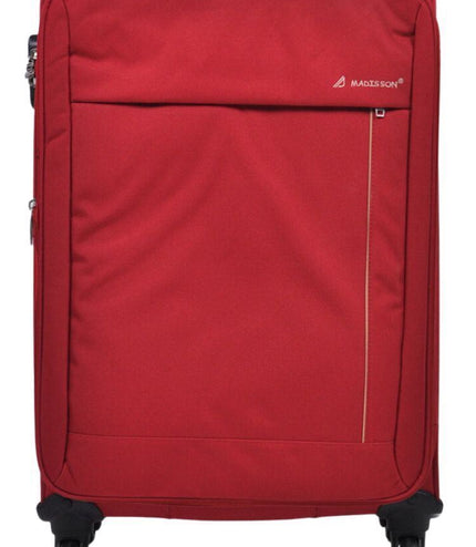 Clevedon Medium Soft Shell Suitcase in Red