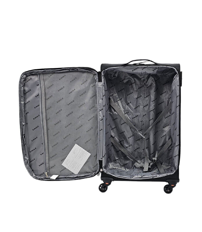 Ashford Medium Soft Shell Suitcase in Black