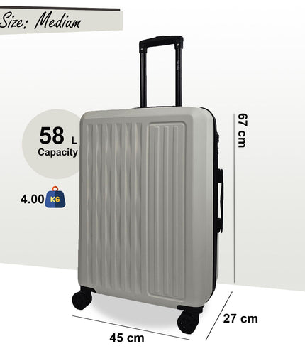 Croydon Medium Hard Shell Suitcase in White