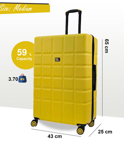 Cotgrave Medium Soft Shell Suitcase in Yellow