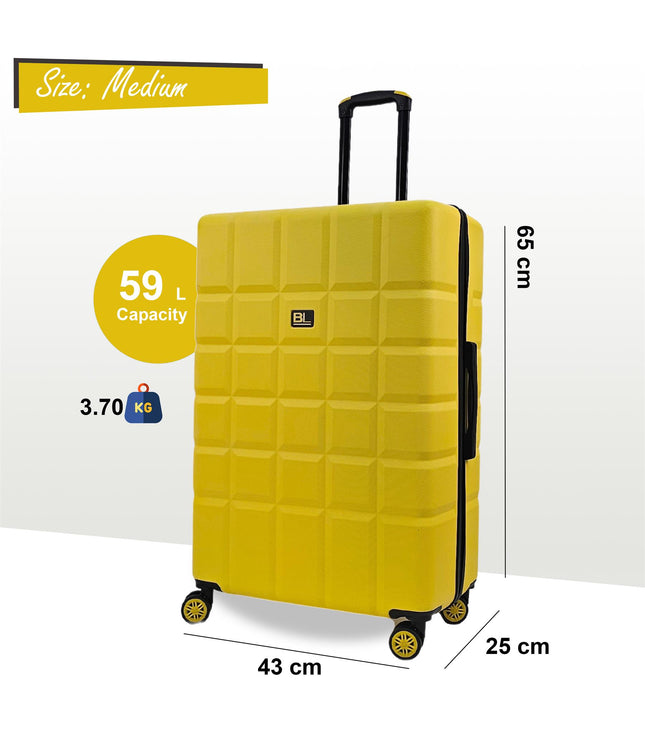 Cotgrave Medium Soft Shell Suitcase in Yellow