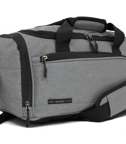 Holdall Carry On 40x 20 x25cm Under-seat Travel Duffel Bag for Ryanair, Easy Jet Grey