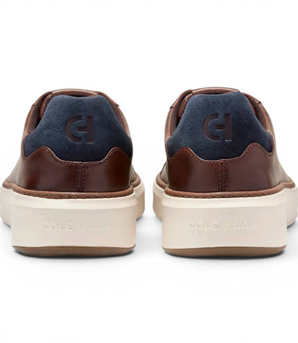 Cole Haan Men's GrandPro Luxe Mile Trainer Brown Leather Sneakers - C45103