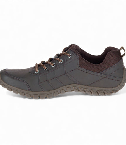 CAT Caterpillar Mens Brown Leather Hiking Boots Walking Trainers - Instruct