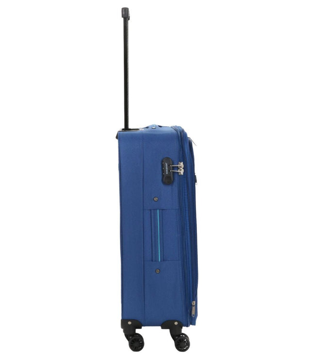 Cinderford Medium Soft Shell Suitcase in Blue