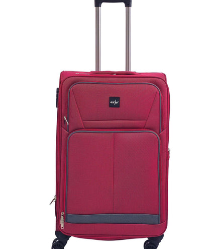 Andover Medium Soft Shell Suitcase in Burgundy