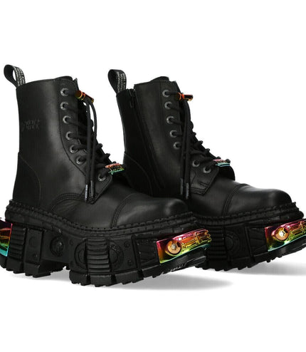 New Rock Black Platform Leather Boots-WALL83CCt-S8