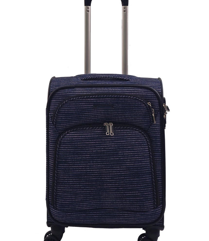 Ashbourne Cabin Soft Shell Suitcase in Lines