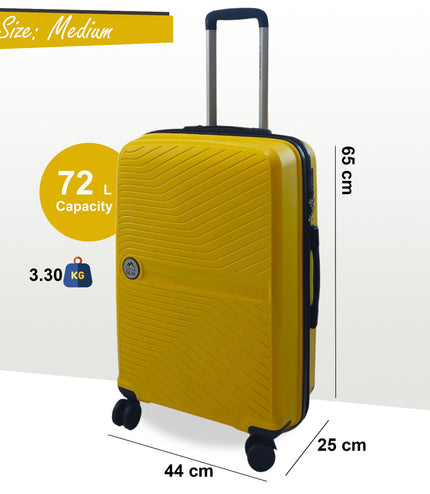 Acton Medium Hard Shell Suitcase in Yellow