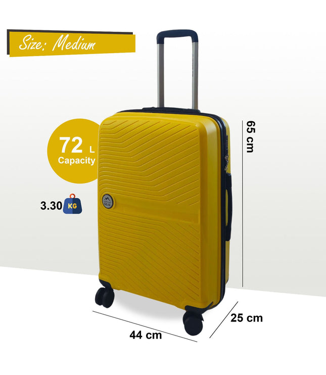 Acton Medium Hard Shell Suitcase in Yellow