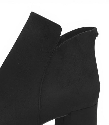 Tamaris Women's Black Faux Heeled Ankle Boots - 25354-43