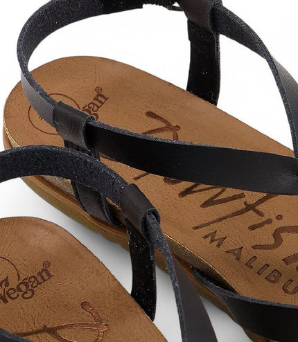 Blowfish Malibu Women's Black Strappy Buckle Sandals - Macarah B