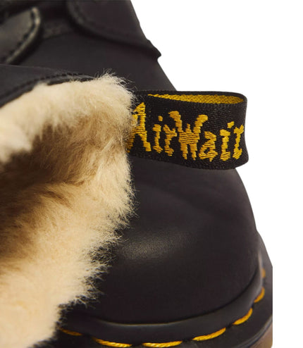 Dr Martens 1460 Serena Black Faux Fur Lined Leather Boots - 21797001