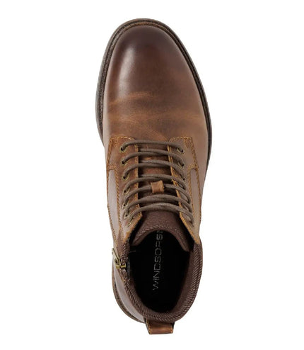 Windsorsmith Mens Brown Leather Casual Chelsea Chukka Ankle Boots - Beau