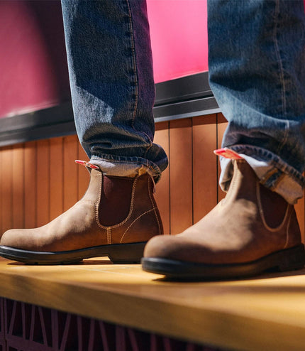 Rossi 404 Mocha Brown Leather Outdoor Chelsea Boots - Spinifex