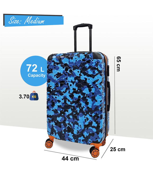 Brewood Medium Hard Shell Suitcase in Blue
