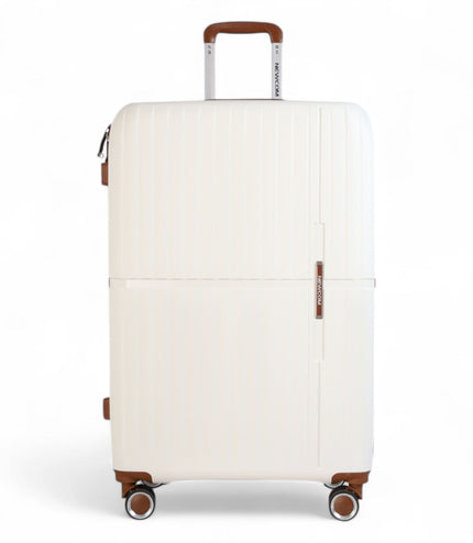 Corowa Large Hard Shell Suitcase in White
