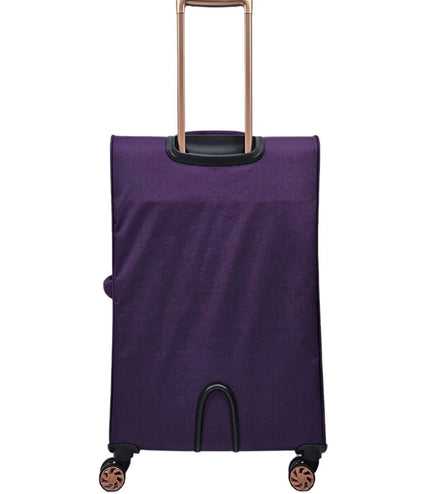 Bexley Medium Soft Shell Suitcase in Purple