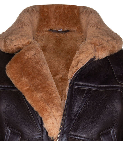 Womens RAF Sheepskin Flying Jacket-Albany