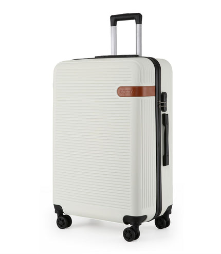 Calgary Large Hard Shell Suitcase in Cream