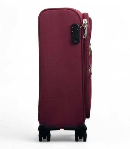 Gosford Cabin Soft Shell Suitcase in Burgundy Red