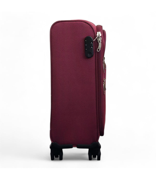 Gosford Cabin Soft Shell Suitcase in Burgundy Red
