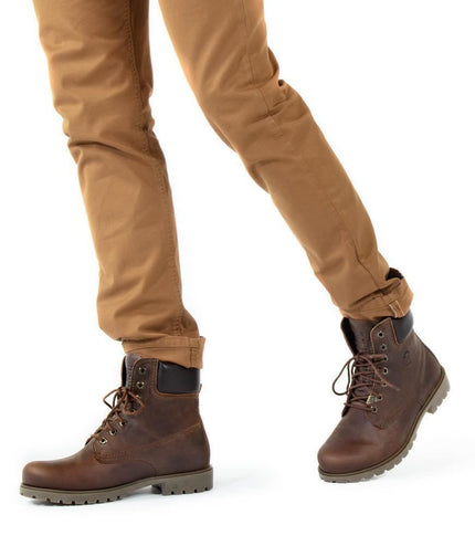 Panama Jack 03 C8 Mens Brown Waterproof Leather Laces Hiking Ankle Boots