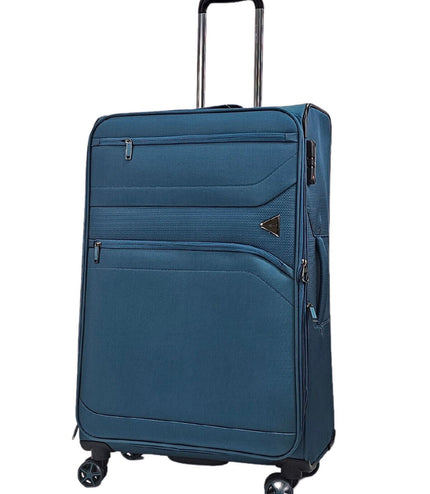 Corby Large Soft Shell Suitcase in Teal