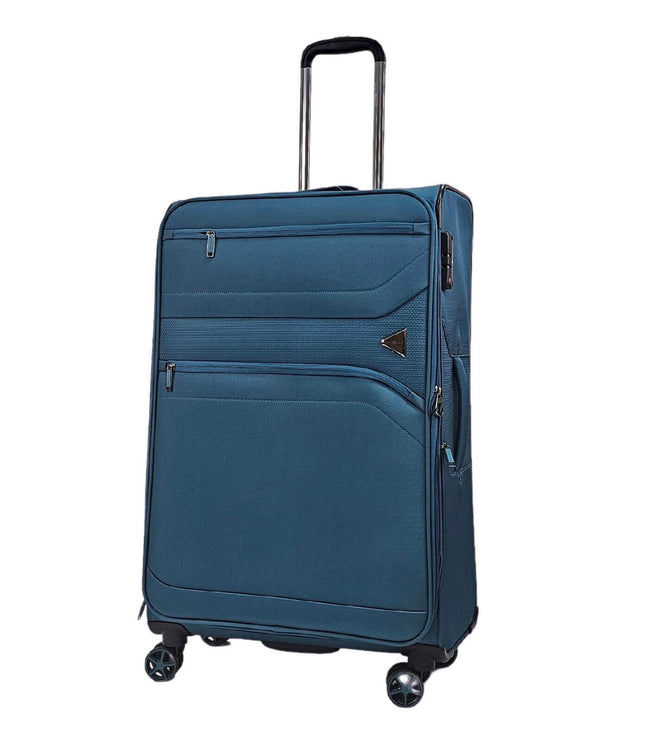 Corby Large Soft Shell Suitcase in Teal