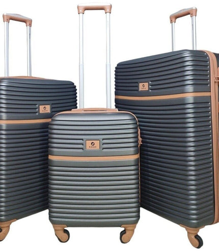 Caistor Set of 3 Hard Shell Suitcase in Grey